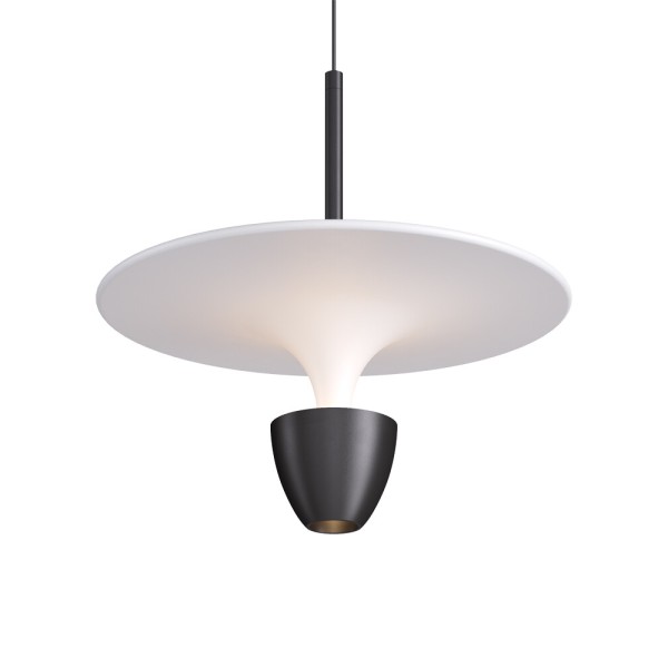 Подвесной светильник, люстра Kloodi PE-NIMBA300 6W+6W 3K WH/BK LED 2x12W 3000К 1100Lm IP20 - фото №3