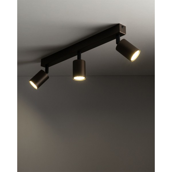 Светильник поворотный, спот TK Lighting 6181 Top GU10 3x10W IP20 коричневый - фото №1