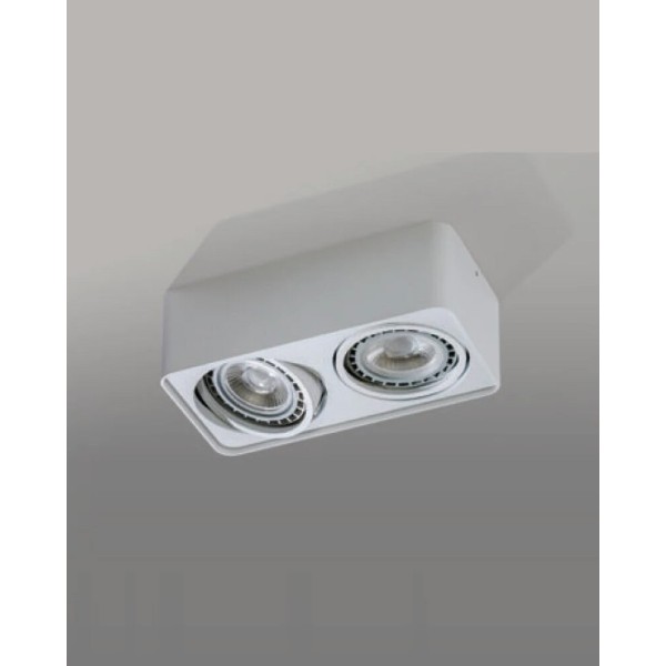 Точковий світильник Azzardo AZ1353 Paola GU10 2x50W IP20 білий - фото №1