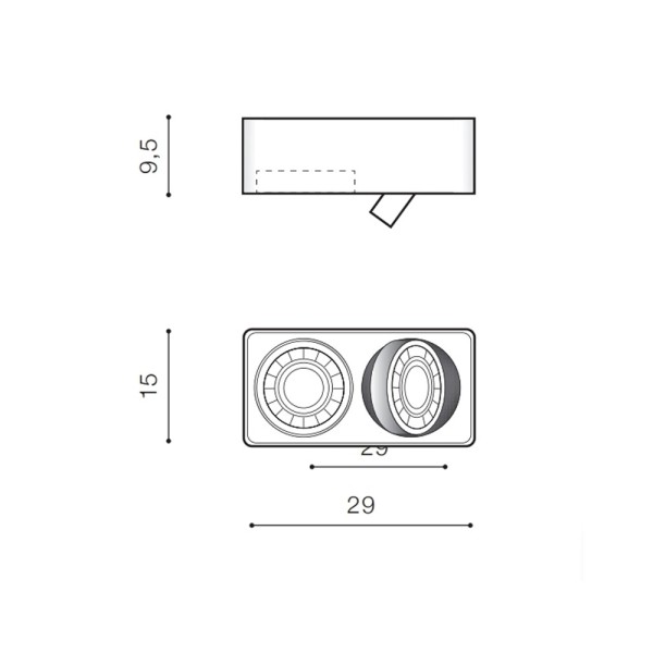 Точковий світильник Azzardo AZ1353 Paola GU10 2x50W IP20 білий - фото №2