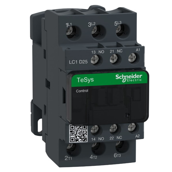 Контактор Schneider Electric LC1D25P7 TeSys Deca 3Р 25A НО+НЗ 230В