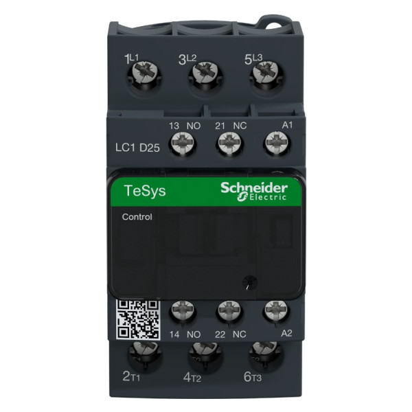 Контактор Schneider Electric LC1D25P7 TeSys Deca 3Р 25A НО+НЗ 230В - фото №1