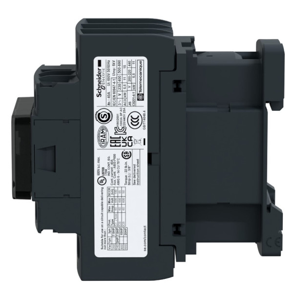 Контактор Schneider Electric LC1D25P7 TeSys Deca 3Р 25A НО+НЗ 230В - фото №2