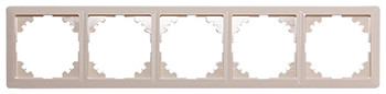 Рамка 5-местная E.Next e.lux.10104L.5.fr.ivory слоновая кость (ins0040062)