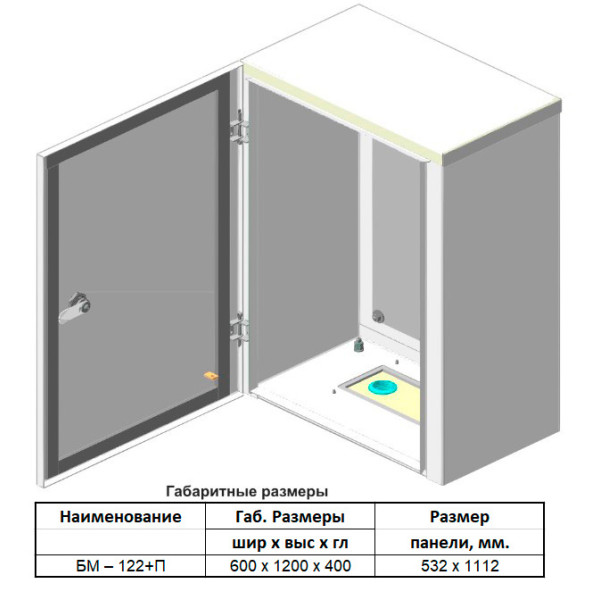 Навесной бокс с монтажной панелью Билмакс Б00029547 БМ-122+П IP54 - фото №4
