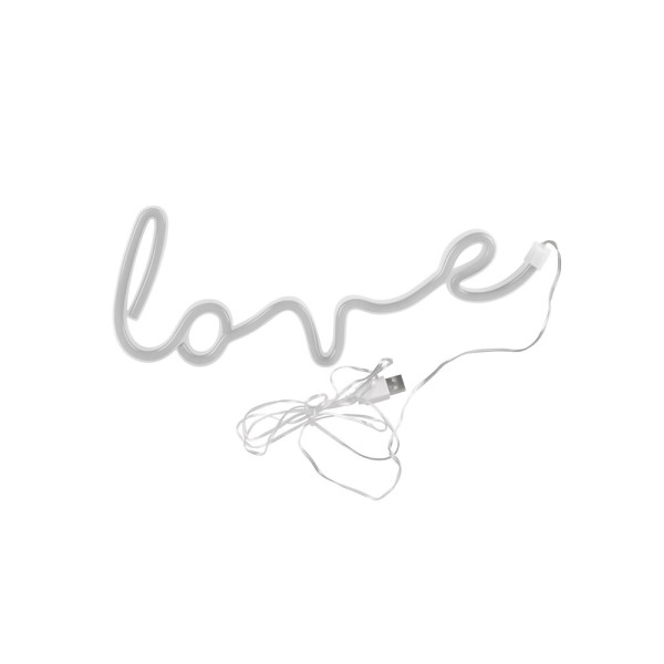 Бра, настінний світильник Goldlux 327116 Neon Love LED 1x3W IP20 білий - фото №4