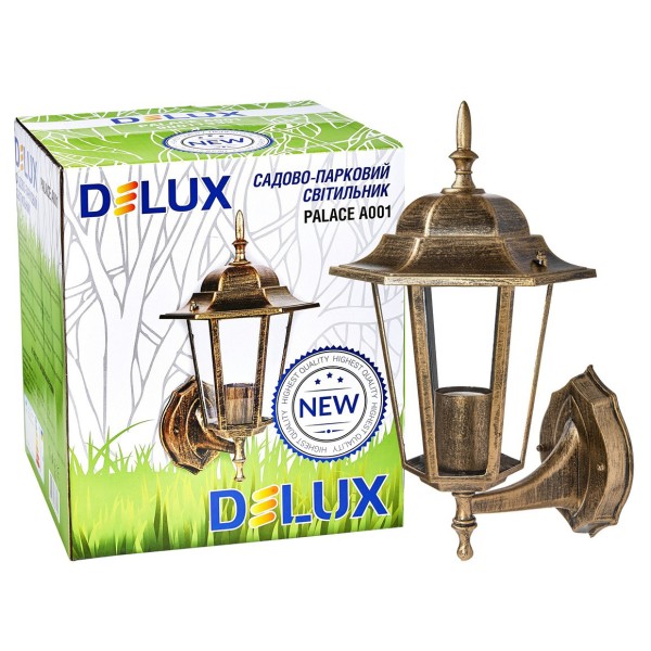 Світильник Delux Palace A001 60Вт Е27 чорне золото - фото №1