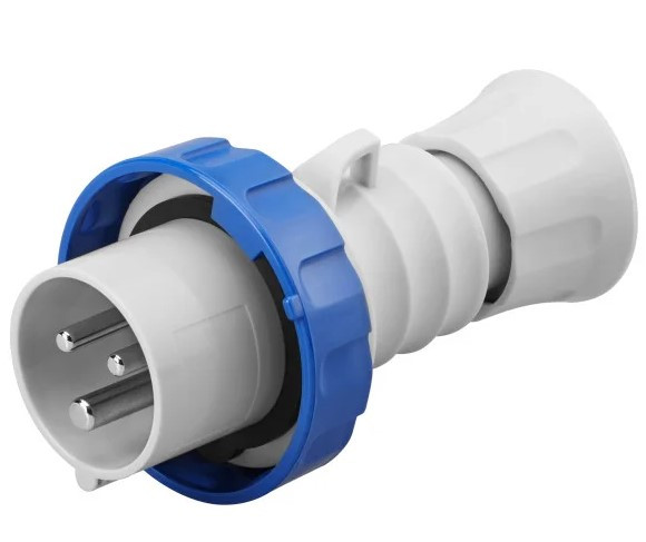 Переносная вилка GEWISS IP67 2P+E 16A 230В (GW60026H)