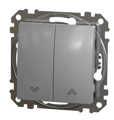 Выключатель для жалюзи Schneider Electric Sedna Design & Elements алюминий SDD113104 - фото №4