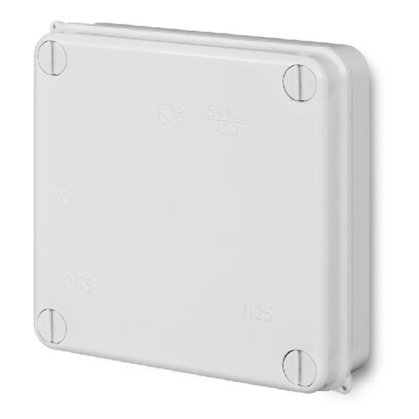 Зовнішня розподільна коробка Elektro-Plast EP-LUX PK-3 (0251-00)135х135х42 - фото №1