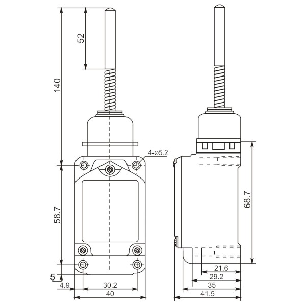 Кінцевий вимикач Promfactor FLS15M41367 - фото №1