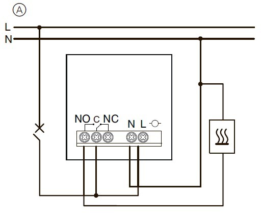 Кімнатний термостат Schneider Electric NU350154 із вбудованим датчиком 8А (антрацит) - фото №1