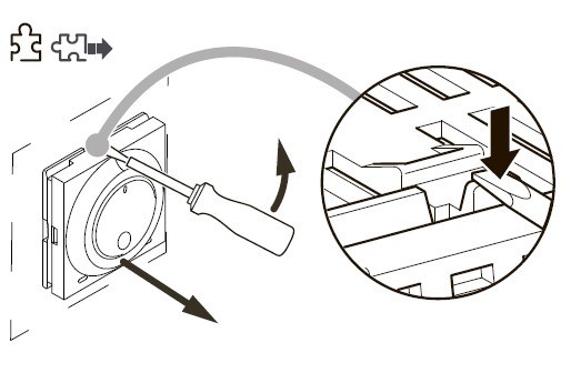 Кімнатний термостат Schneider Electric NU350154 із вбудованим датчиком 8А (антрацит) - фото №5