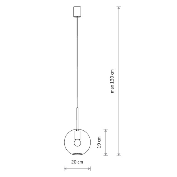 Подвесной светильник, люстра Nowodvorski 7848 Sphere M E27 1x25W IP20 черный - фото №2