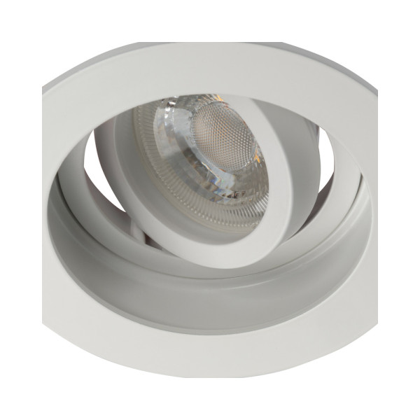Кольцо точечного светильника Kanlux 38361 ARET 1x10W IP20 белое - фото №1