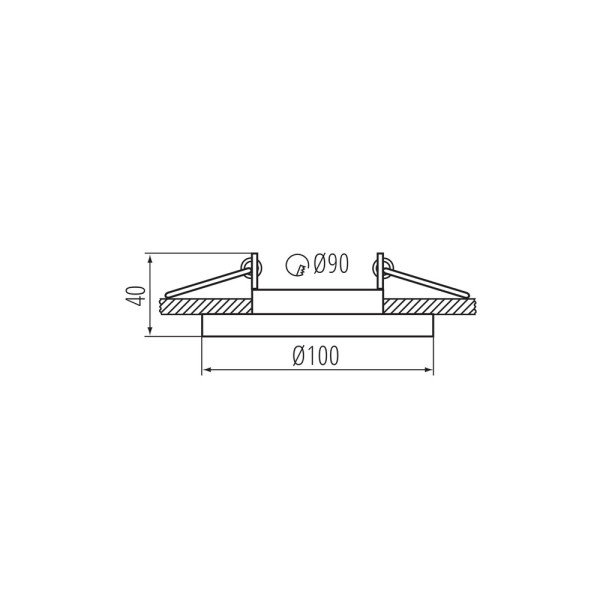 Кольцо точечного светильника Kanlux 38361 ARET 1x10W IP20 белое - фото №2