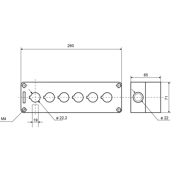 Корпус 6-местный Аско-Укрем HJ9-6 белый (A0140020074) - фото №5