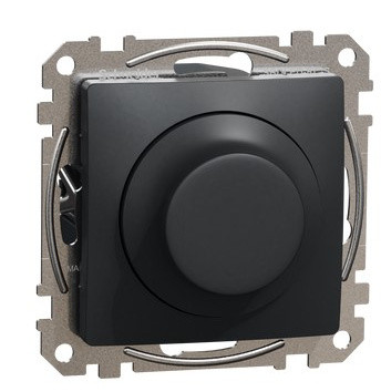 Поворотний світлорегулятор Schneider Electric Sedna Design & Elements RC 3-370 Вт чорний SDD114501