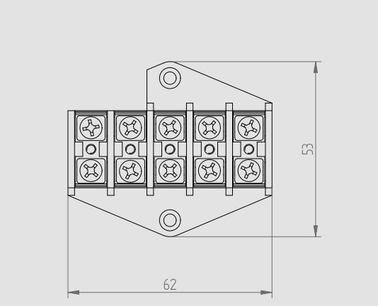 Клемна колодка у корпусі Elektro-Plast 5х4 мм.кв. 380В - фото №3