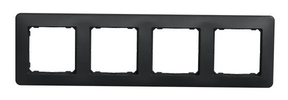 Четырехпостовая рамка Schneider Electric Sedna Design черная SDD314804 - фото №4