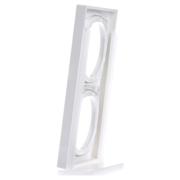 Рамка 2-местная, полярная белизна Berker R.3 - фото №3