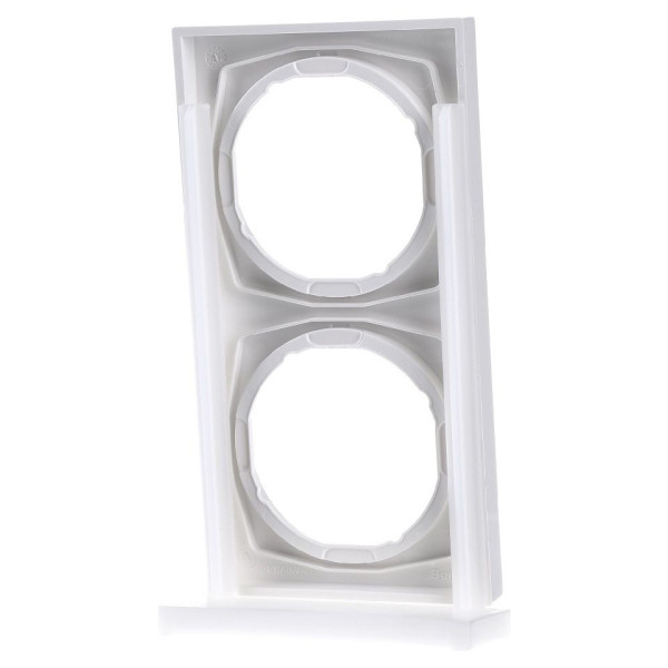 Рамка 2-местная, полярная белизна Berker R.3 - фото №4