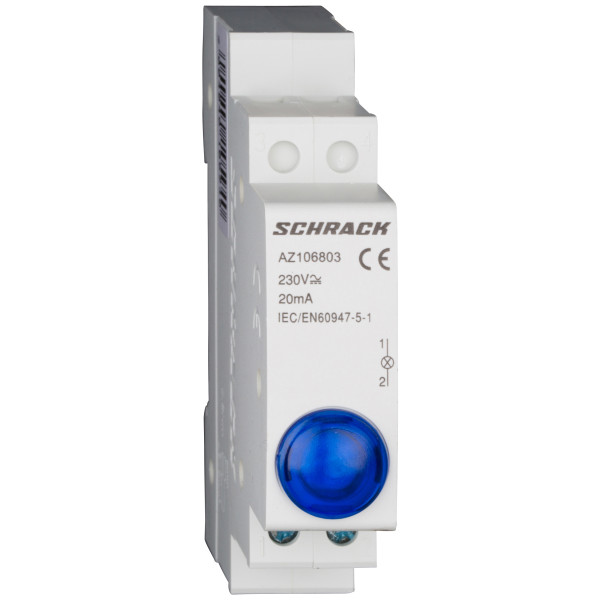 Синій модульний LED індикатор Schrack AZ106803 230В AC