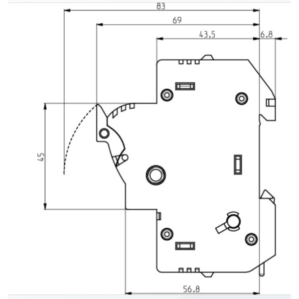 Роз'єднувач запобіжник ETI 002560004 EFD 14 3p - фото №1