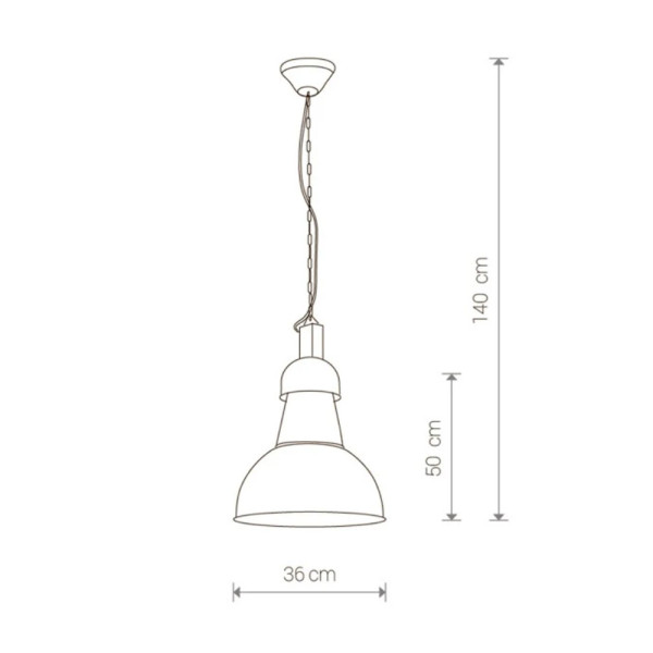 Подвесной светильник, люстра Nowodvorski 5066 HIGH-BAY WHITE I zwis PL - фото №2