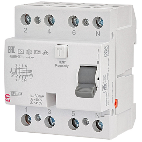 ПЗВ ETI 3P+N EFI6-P4 40/0,03 A 6кА (2061662)