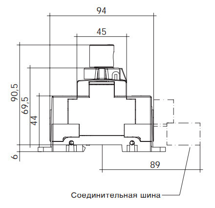 Перемикач Hager HI403R до 50мм2 - фото №4