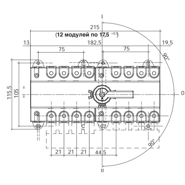 Перемикач Hager HI403R до 50мм2 - фото №5
