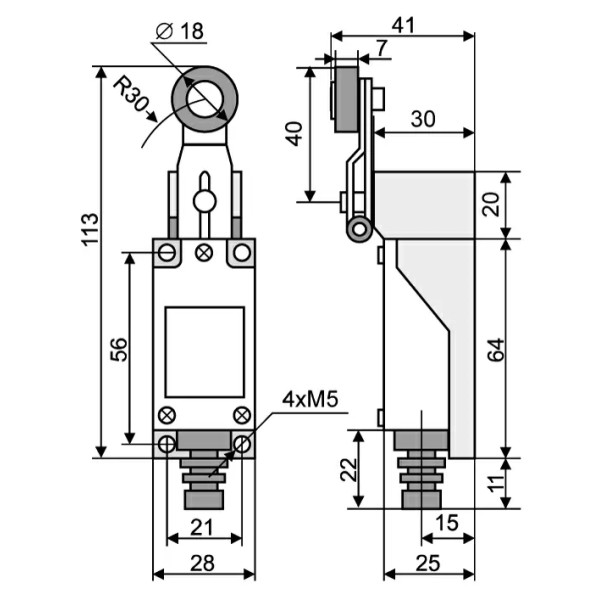 Конечный выключатель МЕ 8104 - фото №3