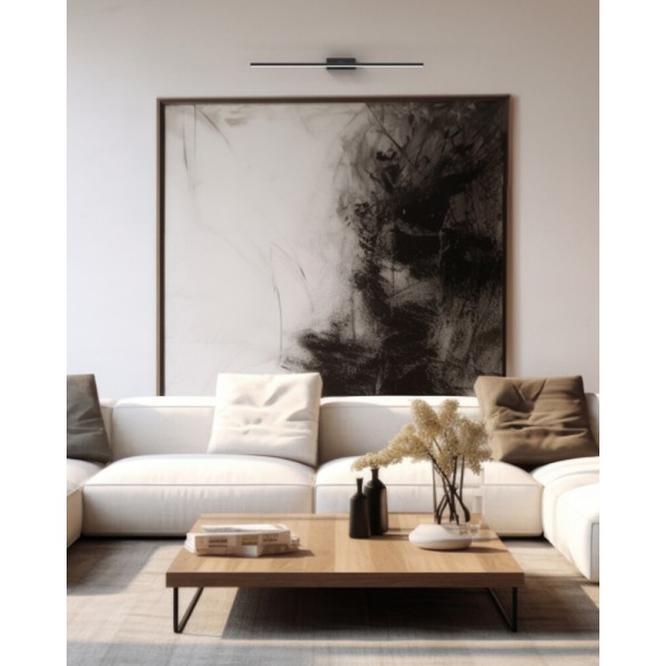 Світильник для дзеркала у ванній, підсвітка для картин Nowodvorski 10284 Van Gogh L LED 1x18W 3000K 650Lm IP20 чорний - фото №1