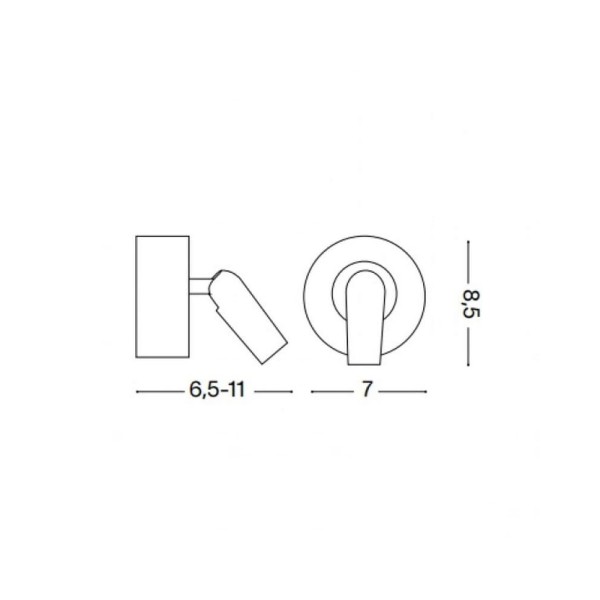 Бра, настінний світильник Ideal Lux 260631 Bean - фото №1