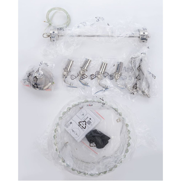 Подвесной светильник, люстра Nowodvorski 8152 Boston E14 4x40W IP20 Хром - фото №2