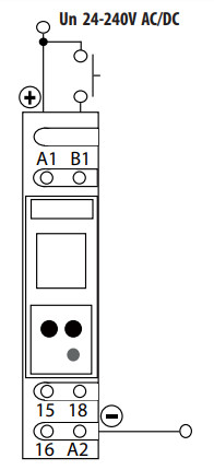 Багатофункціональне цифрове реле часу Eti CRD-18 24-240В AC/DC 1x8A AC1 (2471558) - фото №1