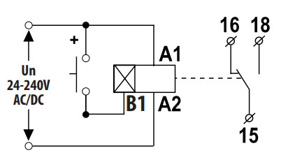 Багатофункціональне цифрове реле часу Eti CRD-18 24-240В AC/DC 1x8A AC1 (2471558) - фото №2