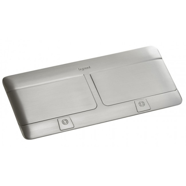 Лючок із висувним блоком розеток Legrand 654003 2х4М з монтажним комплектом - фото №2