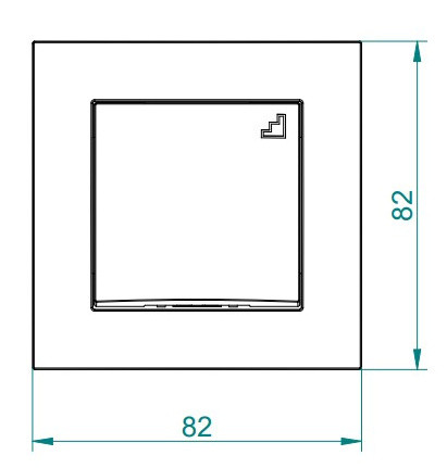 Одноклавішний прохідний вимикач Elektro-Plast Carla 1712-10 (білий) - фото №2