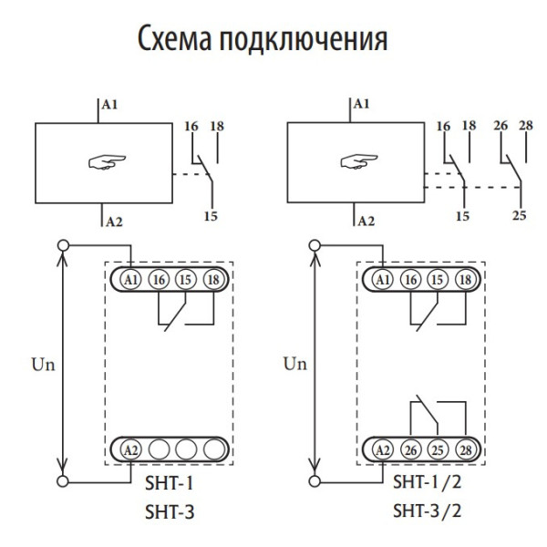 Программируемый цифровой таймер отключения ETI 002470054 SHT-1/2 UNI 12-240 AC/DC (2x16A AC1) - фото №1