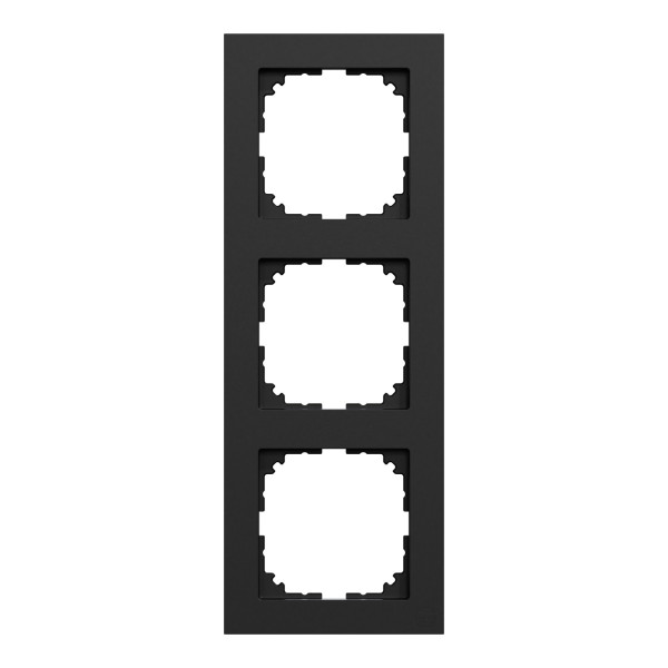 Трехместная рамка Schneider Electric M-Pure Ocean Plastic MEG4030-3603 черная матовая