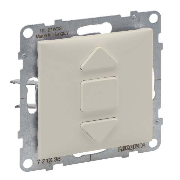 Выключатель жалюзи кнопочный 2-позиционный 6А Legrand SUNO (слоновая кость) 721238