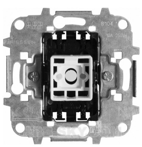 Одноклавишный механизм переключателя ABB Sky 8102