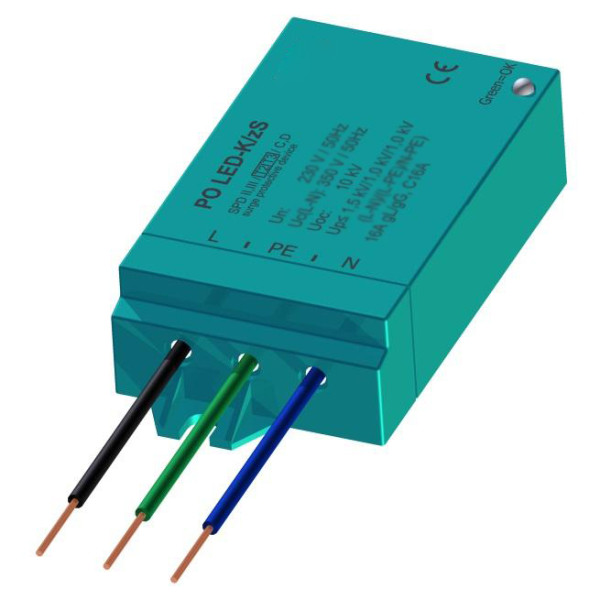 Устройство защиты от импульсных перенапряжений E.next 92.201 PO LED-K/zS для LED освещения - фото №1