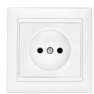 Розетка Elcor Emily 9215 (211573) без заземления (белый)