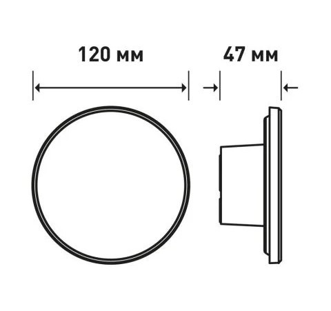 Накладний світильник Maxus MWL 9Вт 3000/4100/6500К IP65 WH Circle (1-MWL-9W-WHC) - фото №2