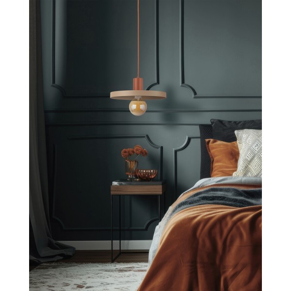 Подвесной светильник, люстра TK Lighting 10954 Sila E27 1x15W IP20 бежевый - фото №1