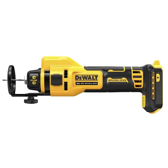 Акумуляторний фрезер для вирізання гіпсокартону DeWALT DCE555N XR Li-Ion 18 В 26000 об/хв - фото №1