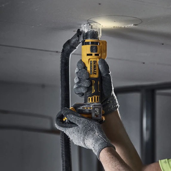 Акумуляторний фрезер для вирізання гіпсокартону DeWALT DCE555N XR Li-Ion 18 В 26000 об/хв - фото №4